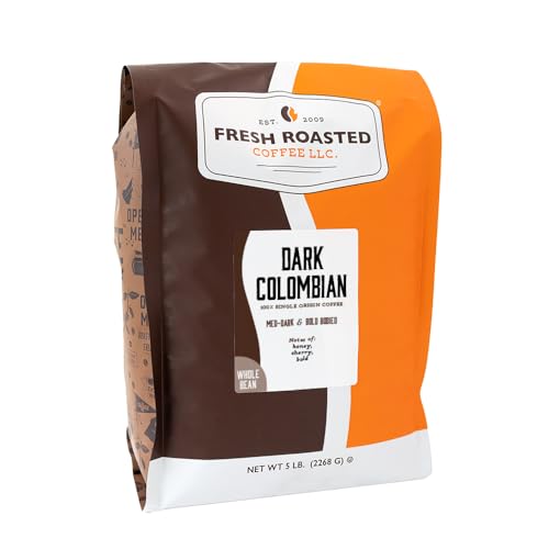100% Dark Colombian Whole Bean Coffee (80 Ounce)