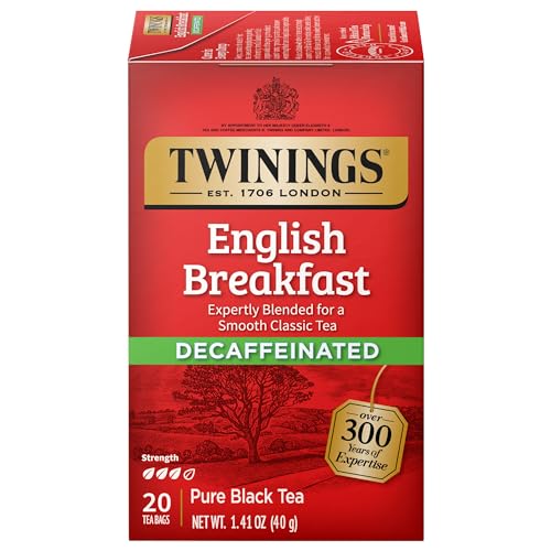 Decaffeinated English Breakfast Black Tea Bags (20 Count)