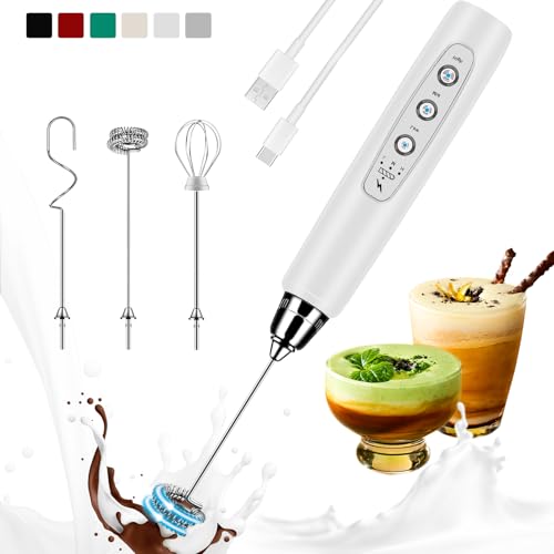 Milk Frother Handheld Rechargeable