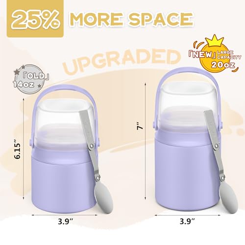 20oz Soup Thermo for Hot Food with a Snack Box Container