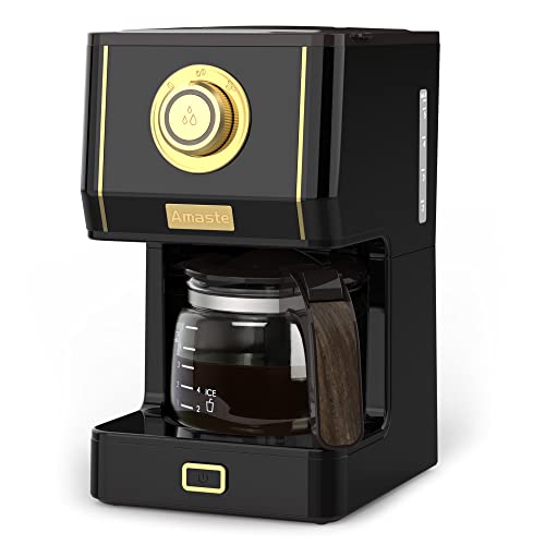 Coffee Maker 25 Oz Drip Retro Style Coffee Machine with Glass Coffee Pot with Reusable Coffee Filter & Three Brewing Modes