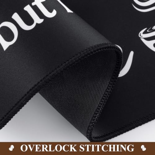 Coffee Mat 2 Pack 16x24 Inch Black (2 Count)