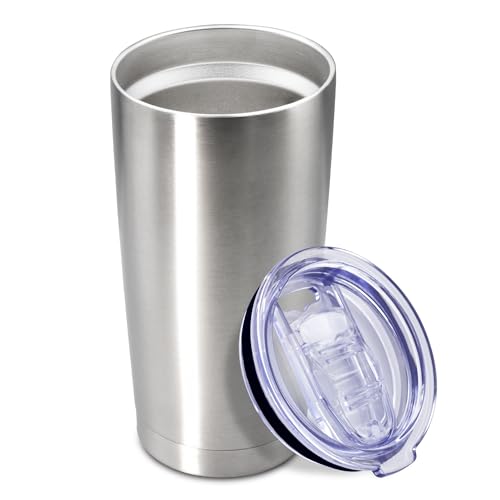 20oz Tumbler Insulated Coffee Tumblers with Lid Stainless Steel SS 1P