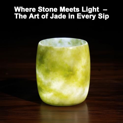 Natural Jade Shot Glasses Set of 2 (2 Count)