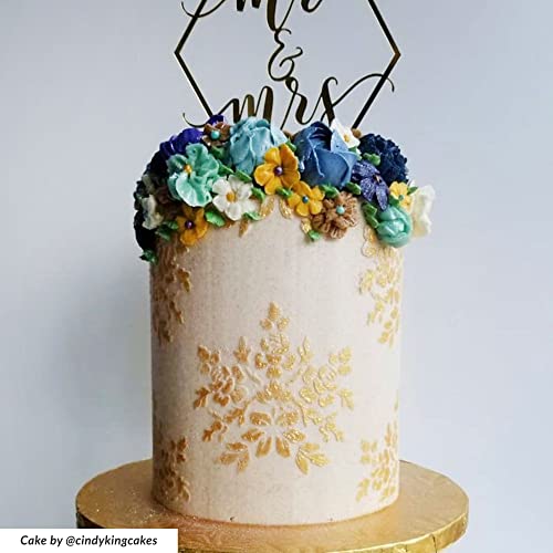 Cake Decorating Stencil for Tall Buttercream Cake