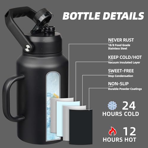 87oz Stainless Steel Water Bottle