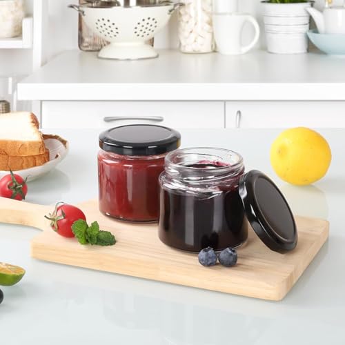 24Pack 5oz Glass Jars with Lids (12 Count)