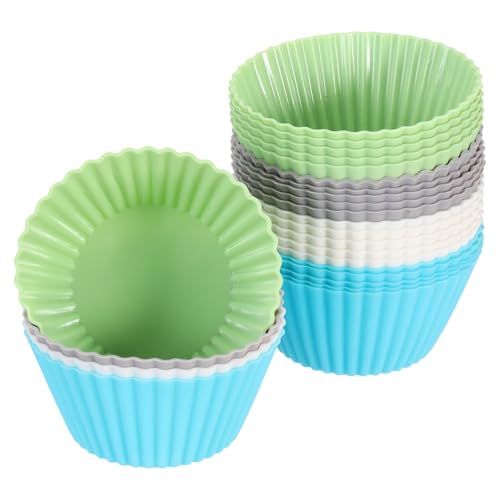 24Pcs Silicone Cupcake Liners