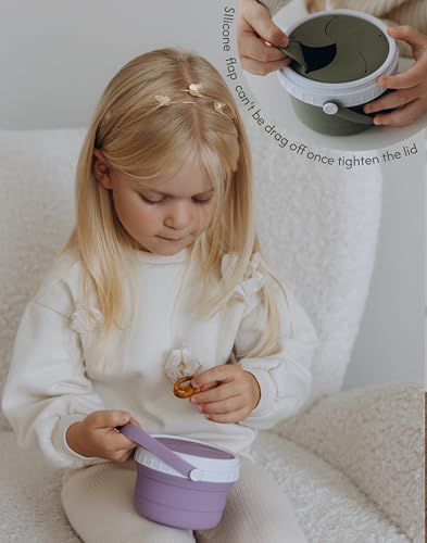 No Spill Silicone Toddler Snack Containers (12 Count)