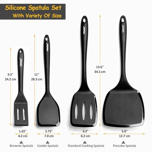 Silicone Spatula Set (4 Count)