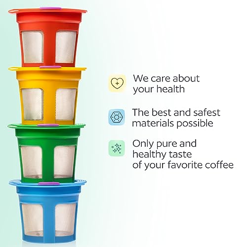 4 Pack Reusable K Cups for Keurig Coffee Makers (4 Count)
