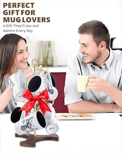 Gold Mug Holder Tree for Countertop