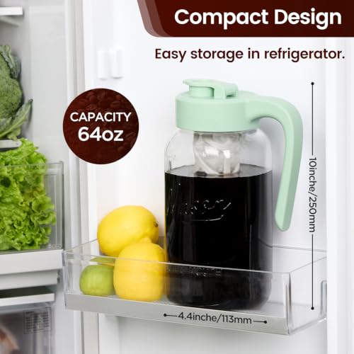 Cold Brew Coffee Maker Glass (2 Count)