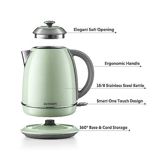 K640 Stainless Steel Electric Tea Kettle with Auto Shut