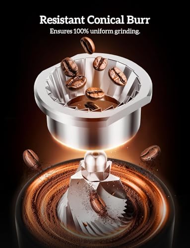 Stainless Steel Espresso Grinder with Portafilter Holder