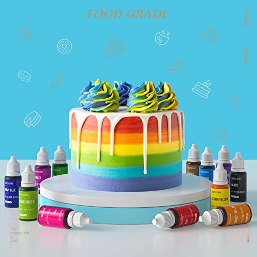 12 Color Cake Food Coloring Set (4.2 Fl Oz)