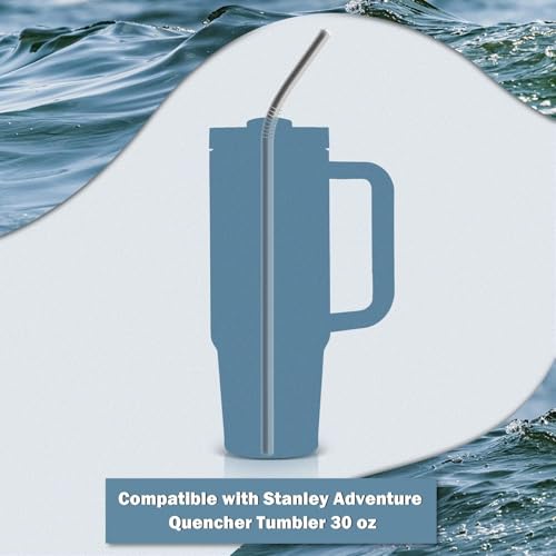 Stainless Steel Replacement Straws for Stanley Adventure Travel Tumbler