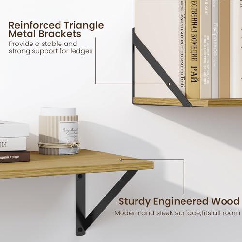 Deep Floating Shelves for Wall