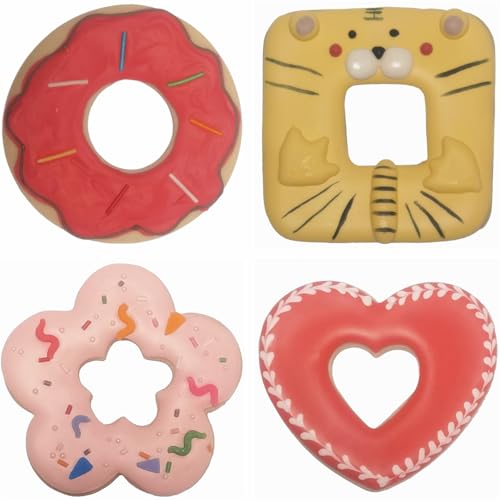 Linzer Cookie Cutters Set Stainless Steel 4Pcs（Round+Square+Heart+Flower） (4 Count)