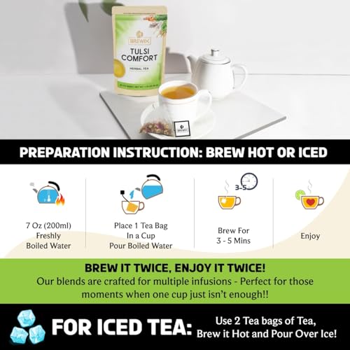 Tulsi Tea Bags with Chamomile (25 Count)