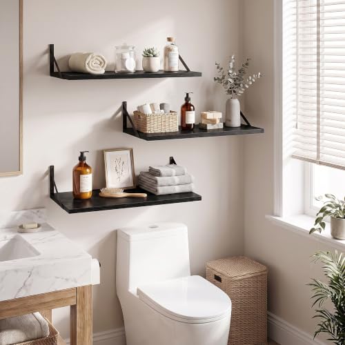 Wall Mounted Floating Shelves Set of 3