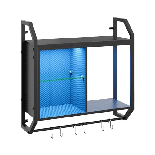25" LED Gaming Floating Shelves for Wall