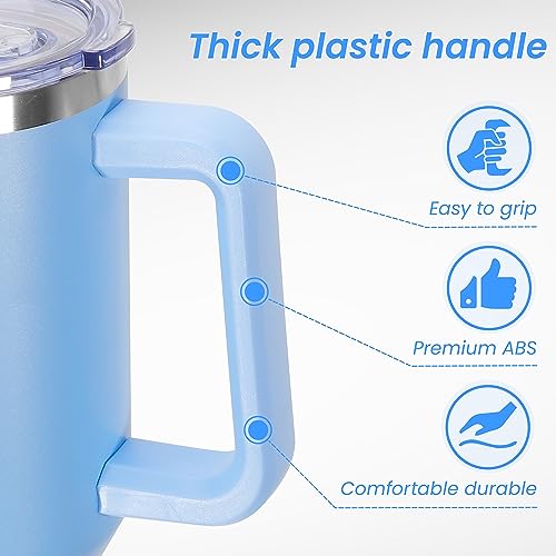 40 oz Tumbler with Handle and Straw