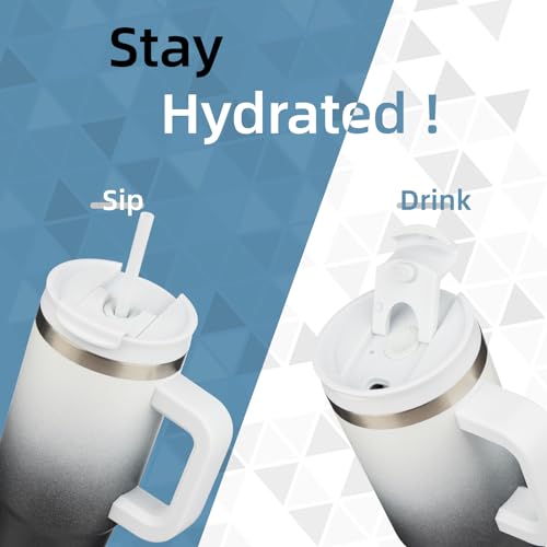 40 oz Insulated Tumbler Water Bottle with Handle