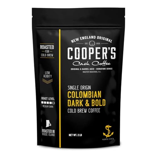 Cold Brew Coffee Colombian Reserve Single Origin Coarsely Whole Bean Coffee (32 Ounce)