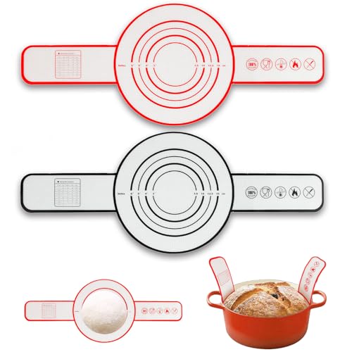 2 Pcs Sourdough Silicone Bread Sling for Dutch Oven Liners