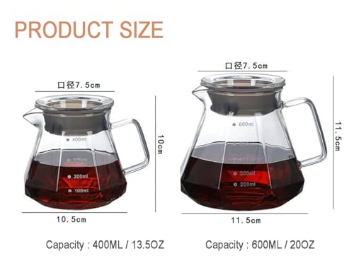 Glass Coffee Server for Drip Coffee Maker