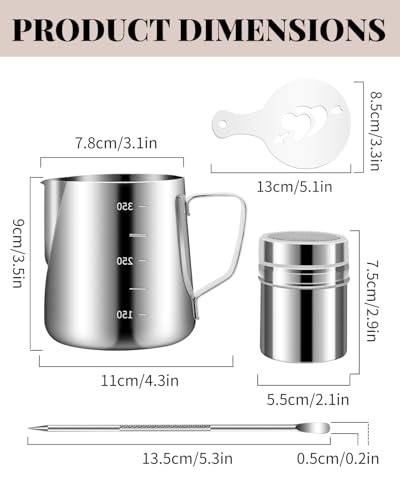 Milk Frothing Pitcher 350ml (19 Count)