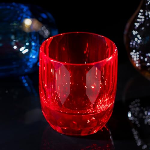 Crystal Whiskey Glasses Set of 2 Hand Blown Old Fashioned Glasses (2 Count)