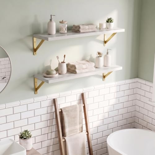 Wall Mounted Floating Shelves Set of 2 (2 Count)