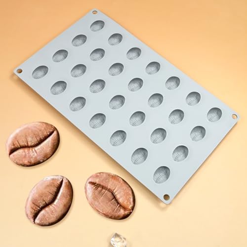Bakeware Coffee Bean Shape Silicone Mold for Cake Mousse Dessert Chocoalte Non