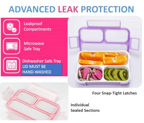 Small Snack Box Containers Kids Toddlers (2 Count)
