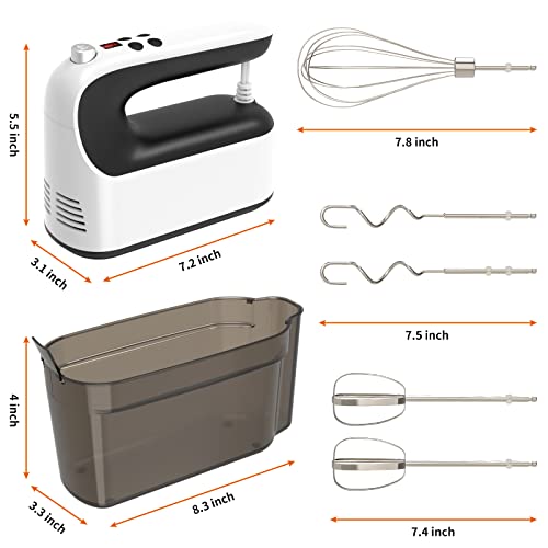 9 Speed Digital Hand Mixer Electric