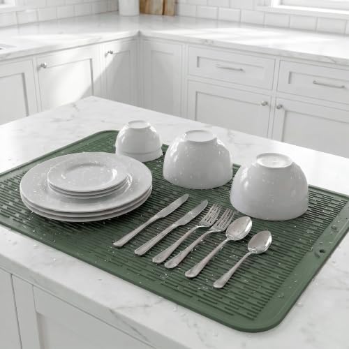 Silicone Dish Drying Mat for Multiple Usage