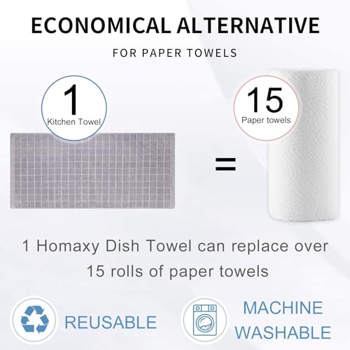 100% Cotton Terry Kitchen Towels (6 Count)