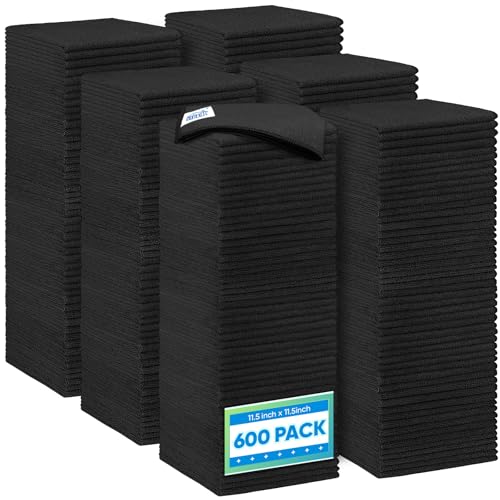 600 Packs Microfiber Cleaning Cloth (600 Count)