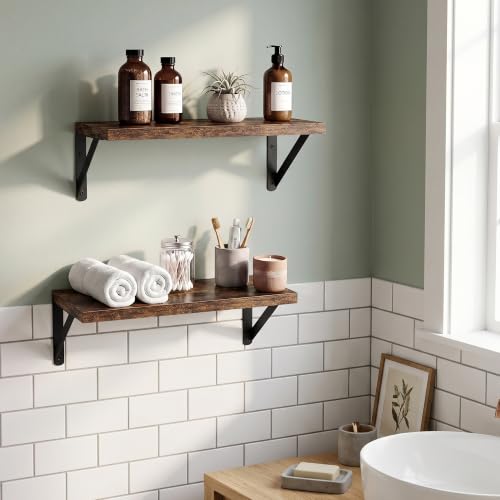 Wall Mounted Floating Shelves Set of 2 (2 Count)
