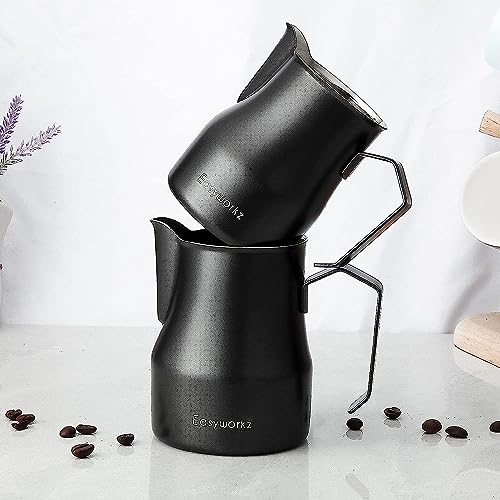 Espresso Steaming Pitcher Stainless Steel 15 oz Coffee Frothing Picther Milk Jug Cappuccino Latte Art Cup