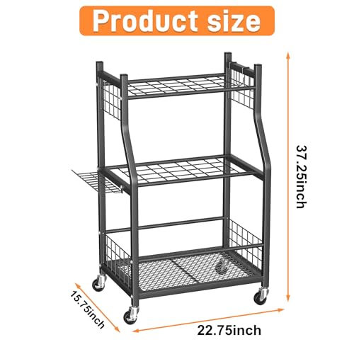 Garden Tool Organizer with Wheels