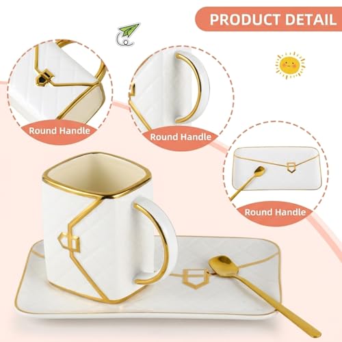 Handbag Coffee Mug and Saucer & Spoon
