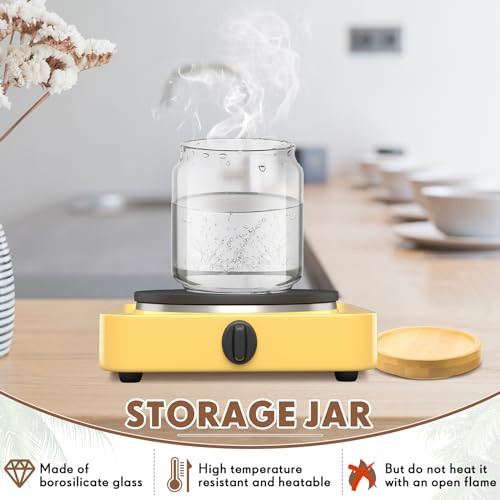 16 Pack Glass Containers Canister Set