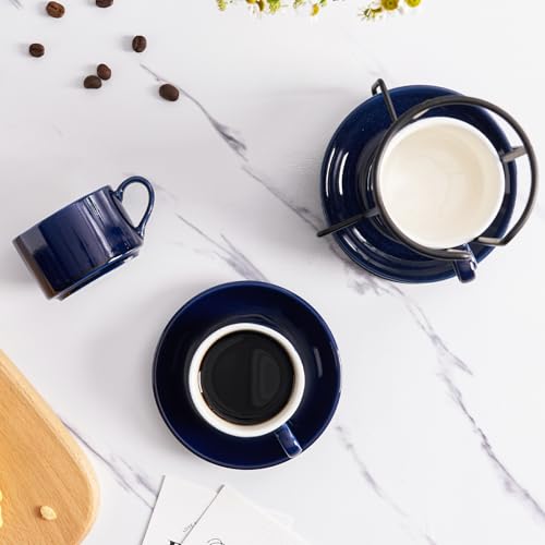 2.5oz Espresso Cups Set of 4 (4 Count)