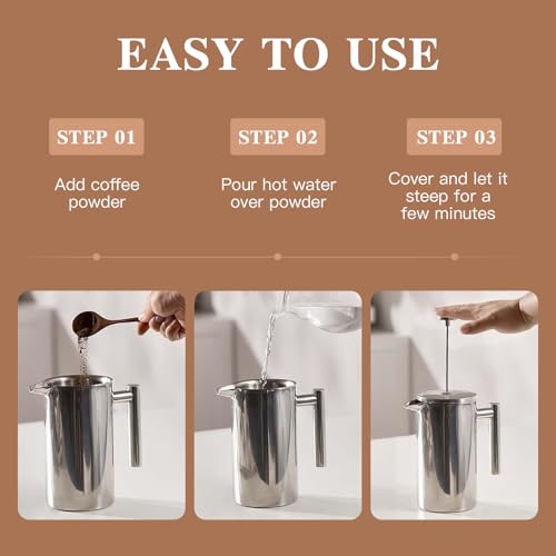 French Press Coffee Maker 34 oz
