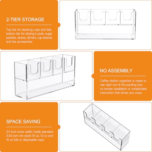 5 Compartment Cup Holder for Countertop