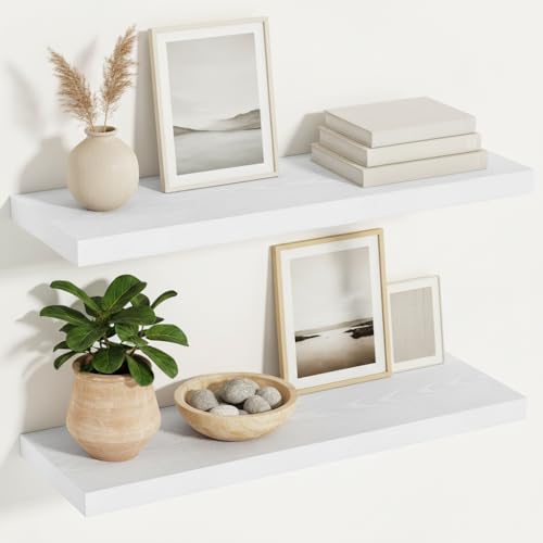 24 x 12 Floating Shelves 12 Deep (2 Count)