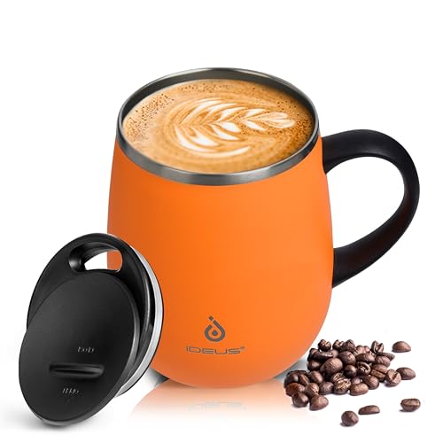 16 oz Insulated Coffee Mug with Lid and Handle